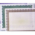 Blank Certificate W/ Green Borders (8 1/2" x 11")